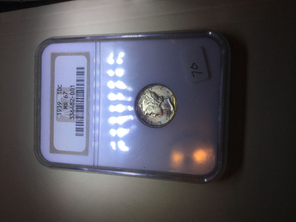 Toned-Mercury-Dimes;-My-Collection-And-Yours