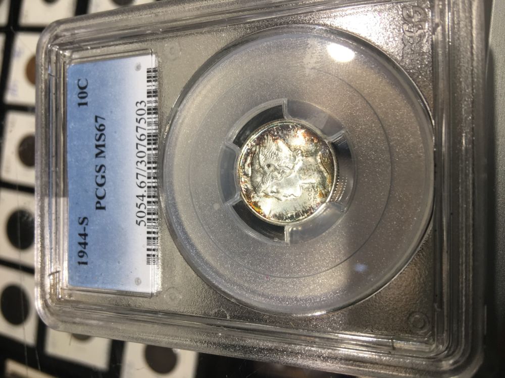 Toned-Mercury-Dimes;-My-Collection-And-Yours