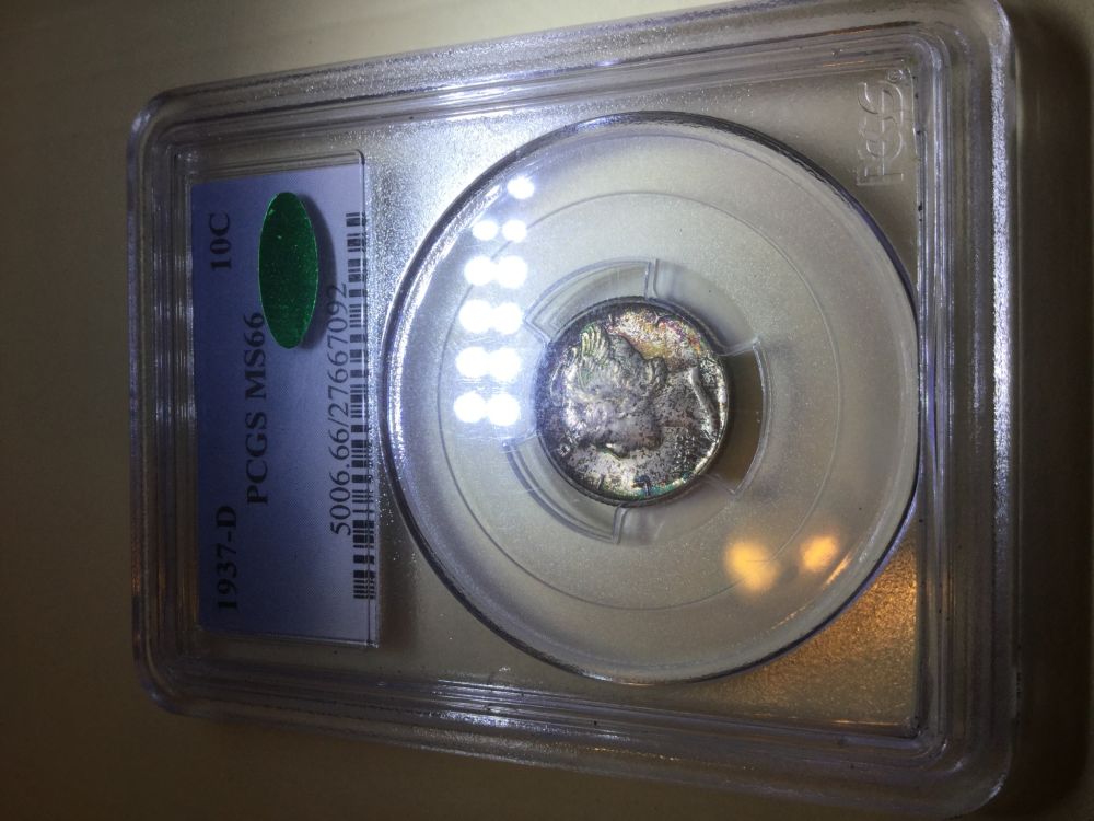 Toned-Mercury-Dimes;-My-Collection-And-Yours