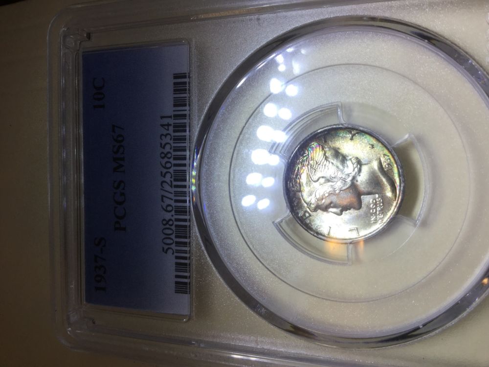 Toned-Mercury-Dimes;-My-Collection-And-Yours