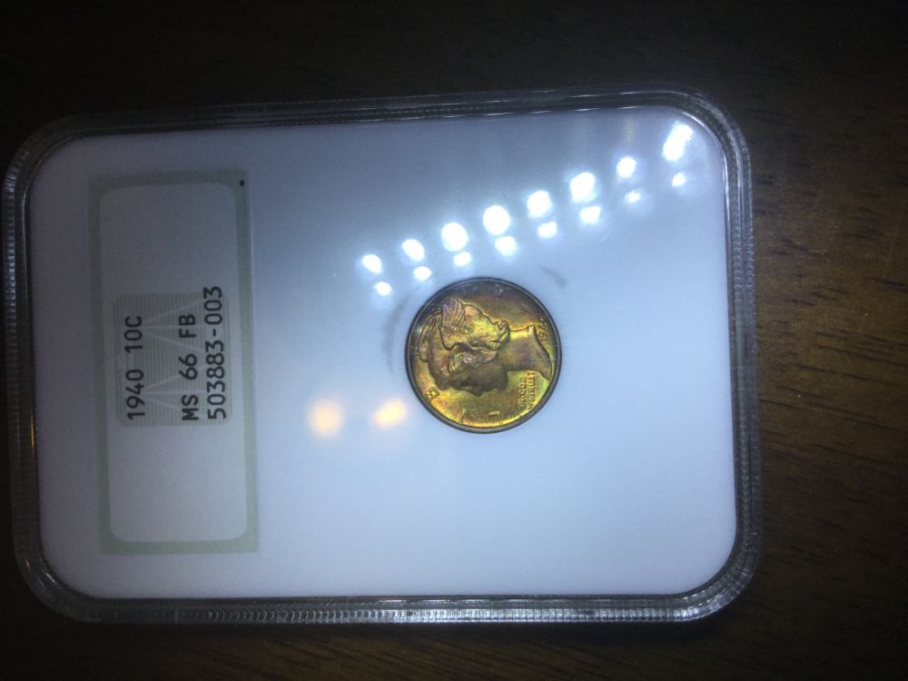 Toned-Mercury-Dimes;-My-Collection-And-Yours