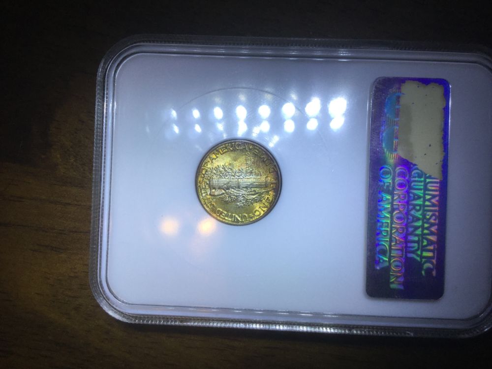Toned-Mercury-Dimes;-My-Collection-And-Yours