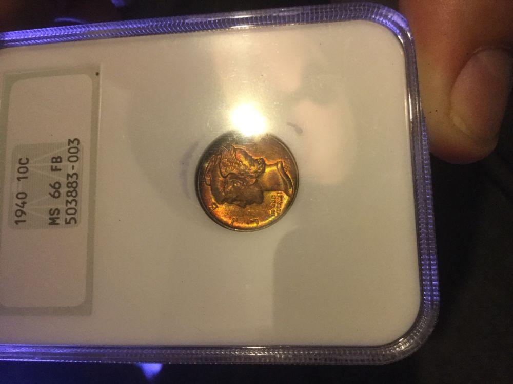 Toned-Mercury-Dimes;-My-Collection-And-Yours