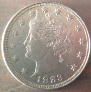 1883-No-Cents-V-Nickel-2-Retained-Cuds-With-Lots-Of-Markers.
