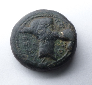 Strange-Bronze-Coin-Augustus---J.-Caesar