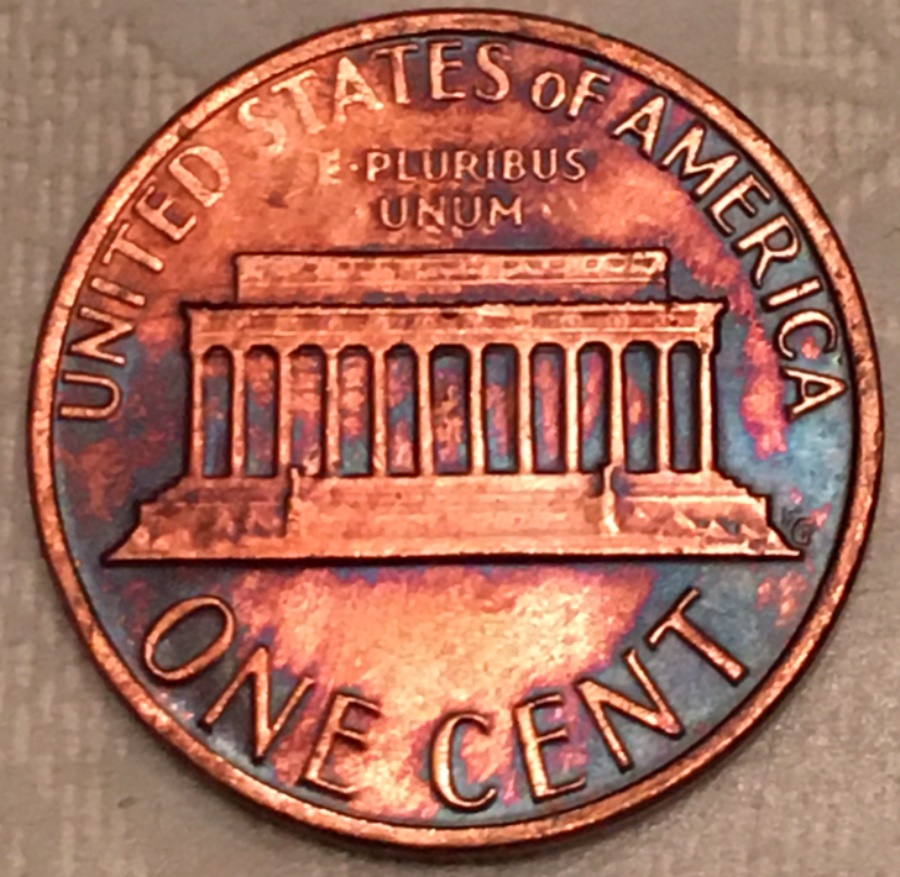 1980-Lincoln-Penny-Possible-Struck-Through-Cloth-And-Other-Error?