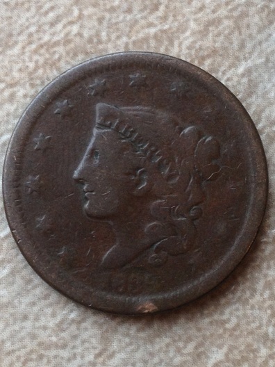 A-Couple-Low-Grade-1839-Large-Cents