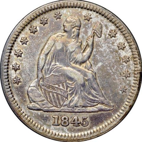 1845-Seated-Liberty-Quarter-Ngc-Grade-Posted