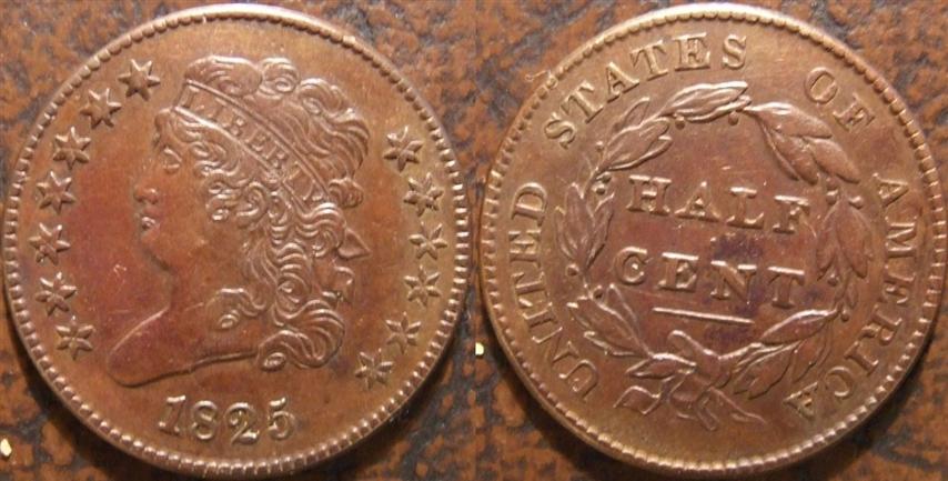 1825-Half-Cent---Raw