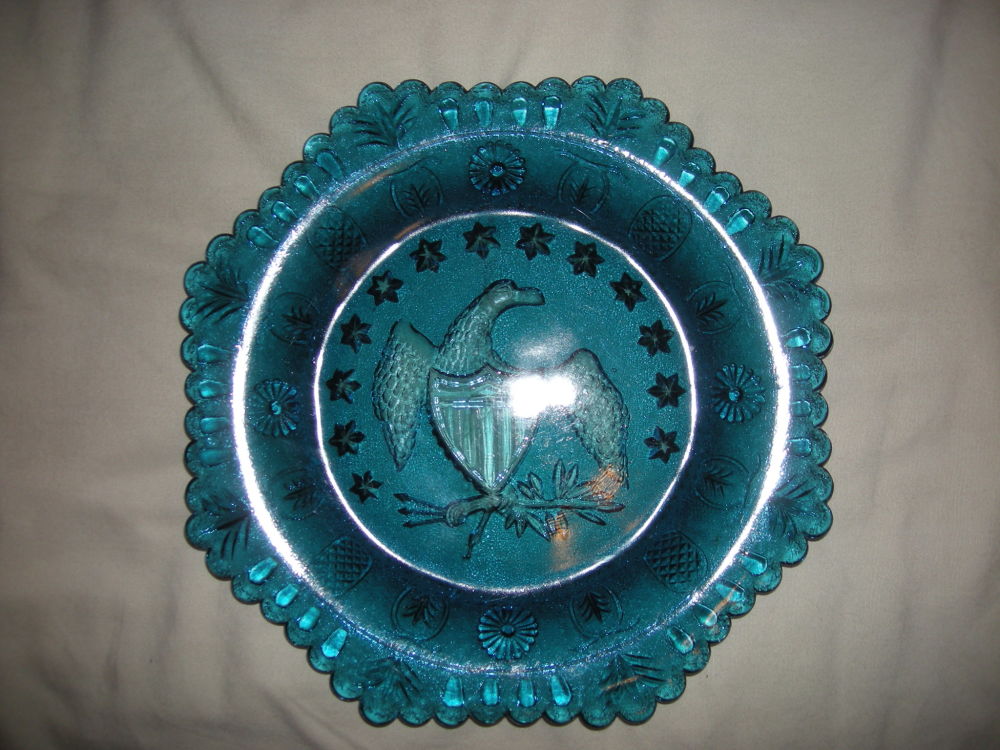 Somewhat-Off-Topic--Decorative-Plate-W/-Stylized-1800-S-Eagle