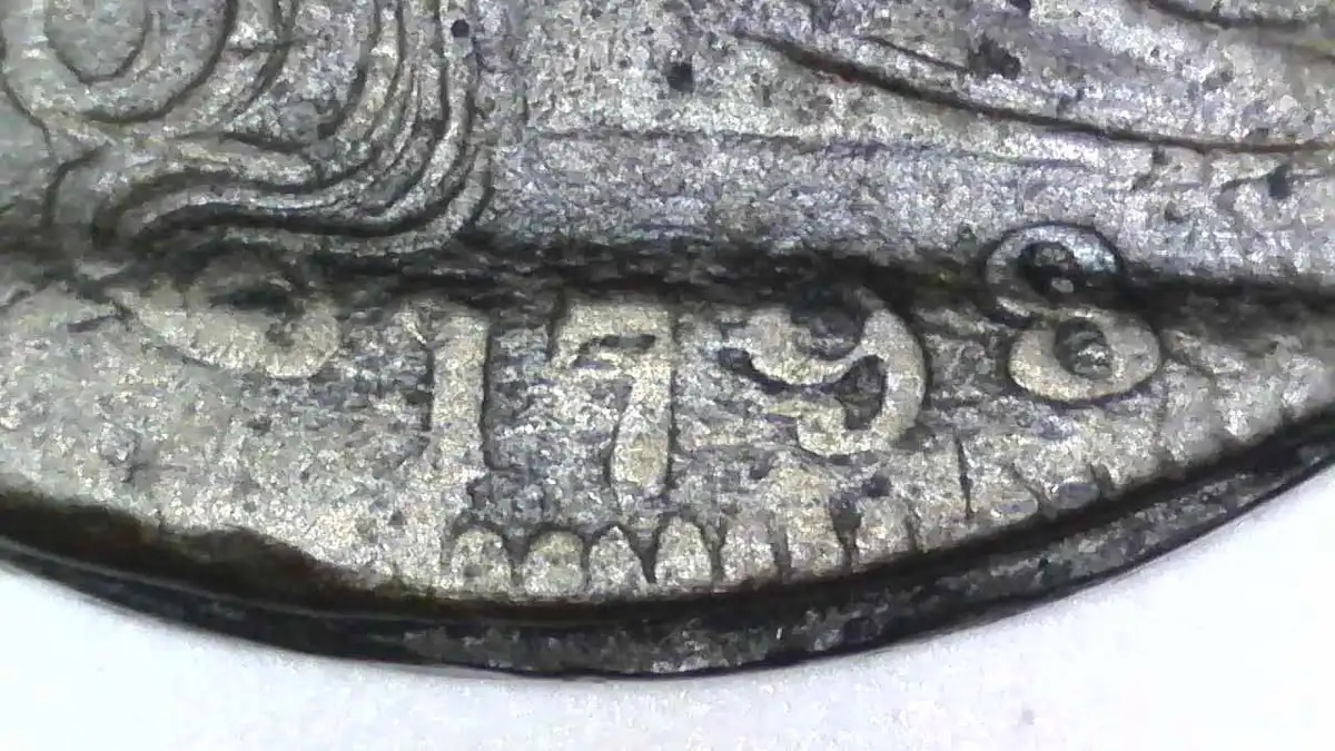 1798-Draped-Bust-Cent-With-Partial-Extra-Thick-Planchet