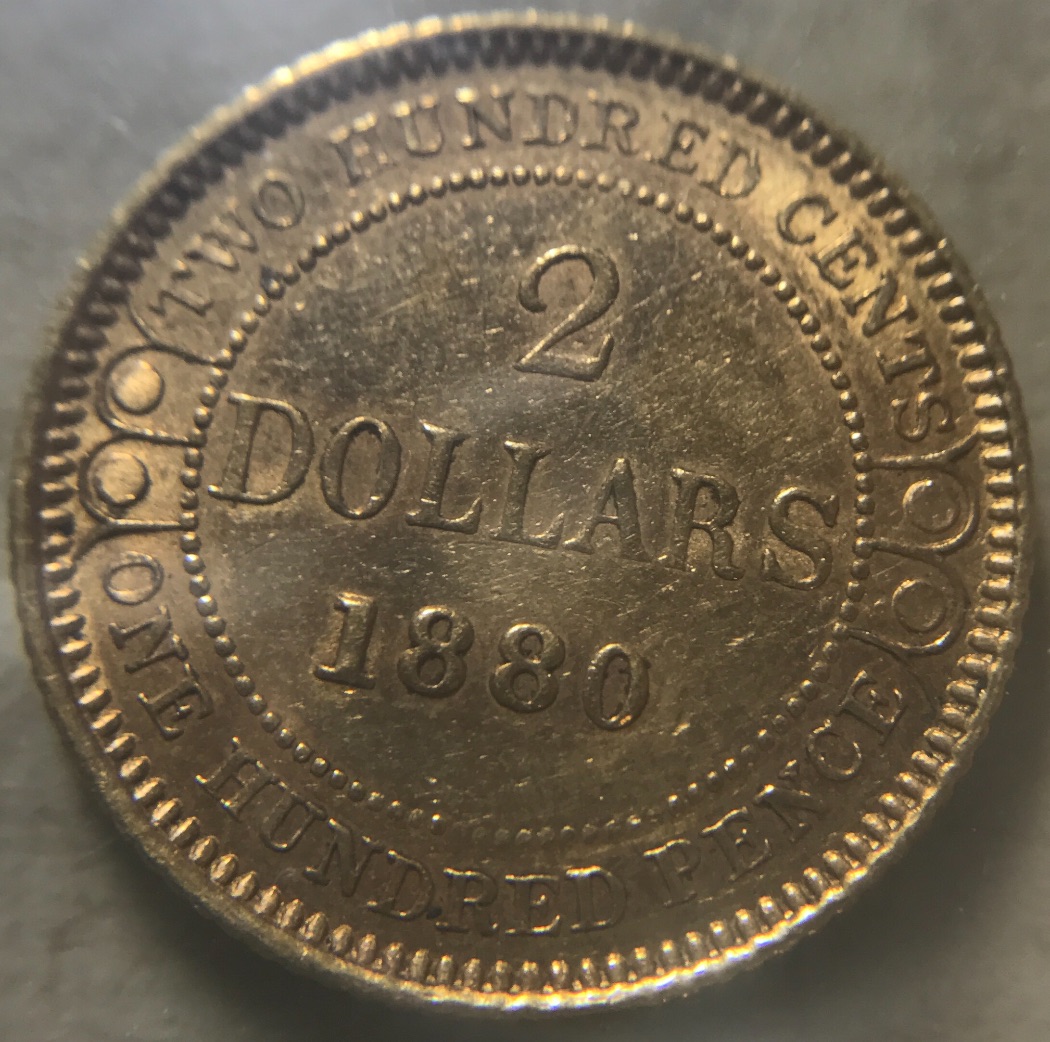 1880-Newfoundland-$2-Gold