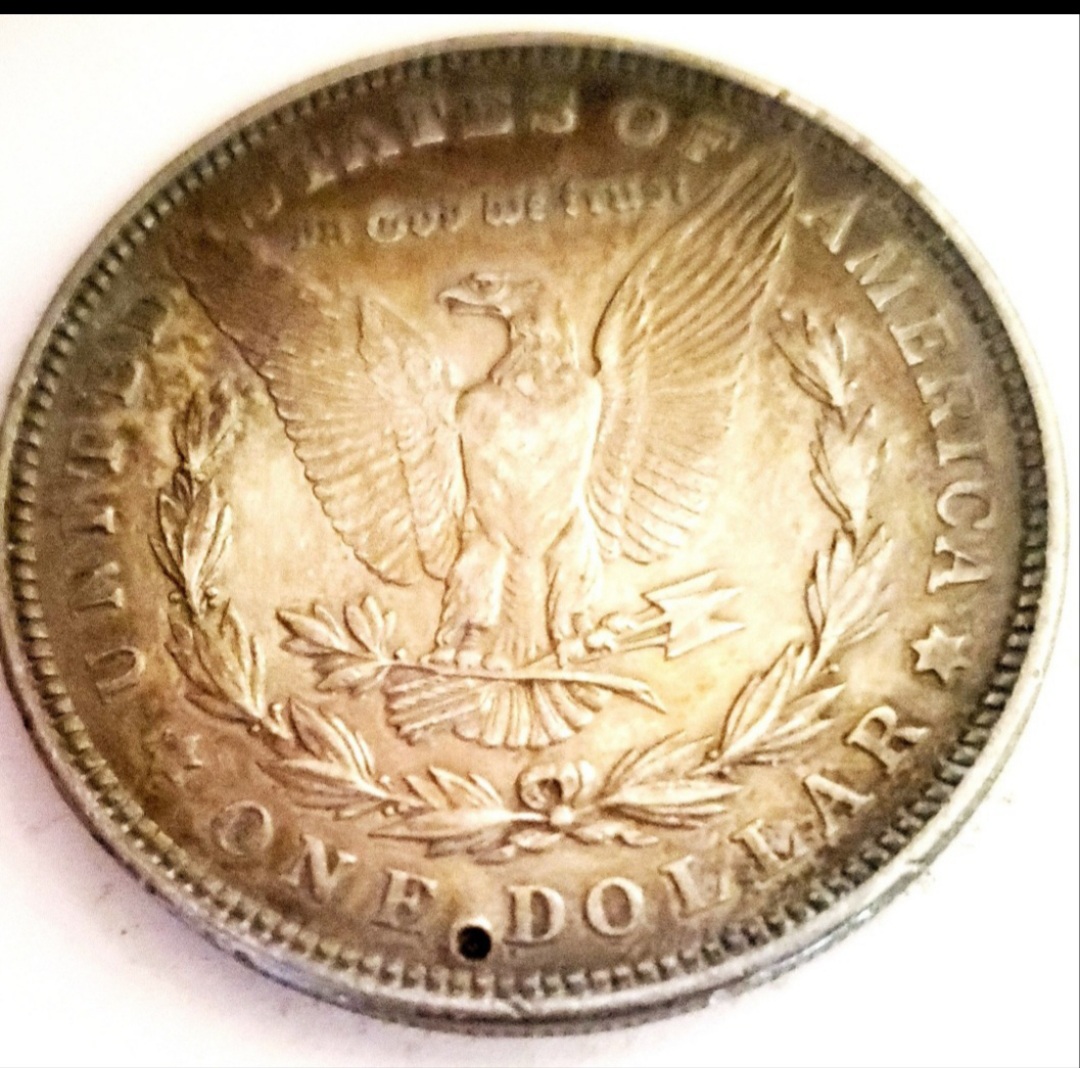 1921-Dollar-Coin-With-Strange-Hole