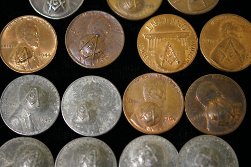 Lincoln's-With-Masonic-Counterstamp