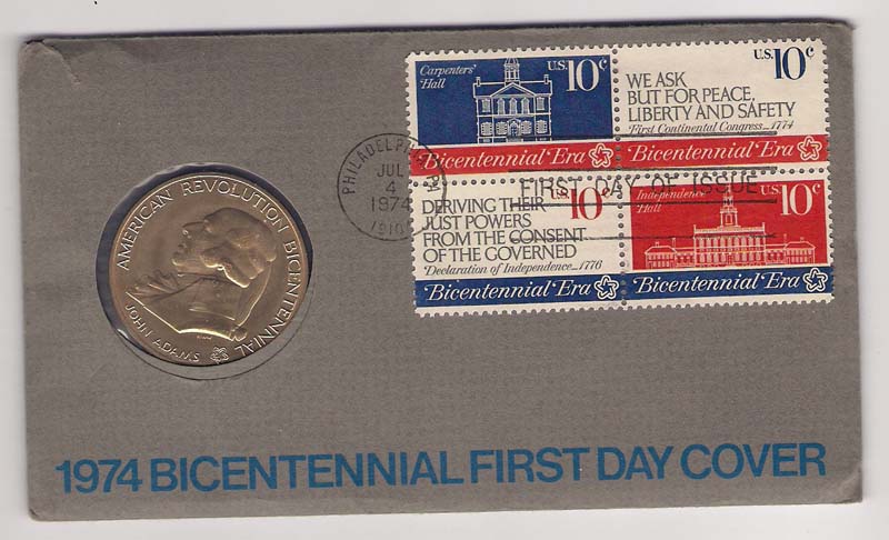 American-Revolution-Bicentennial-Medal-FDC's