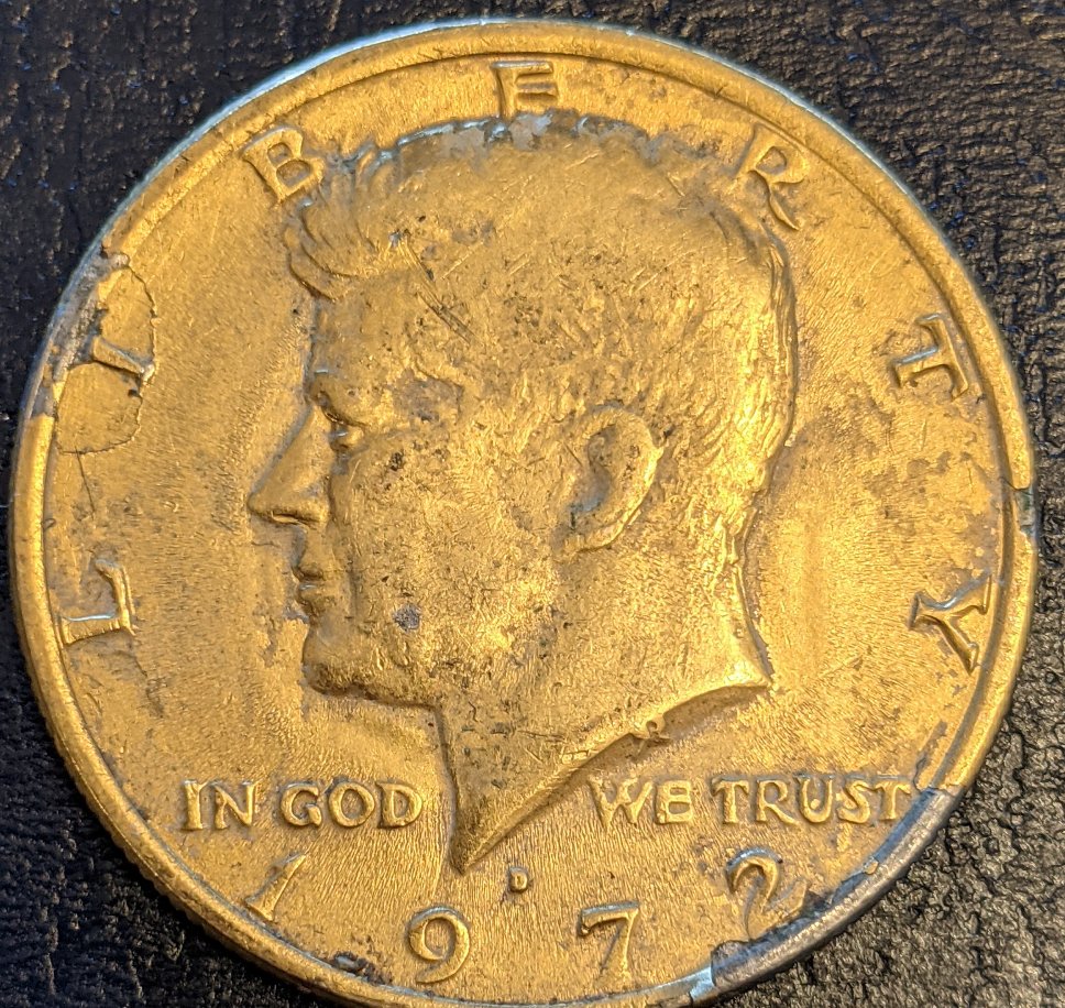 Gold-Plated-Kennedy-1972-D-No-FG