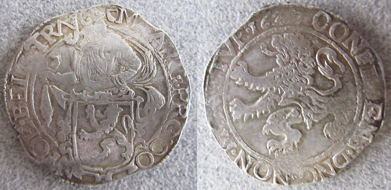 1614-Overijssel-Lion-Thaler-And-1895-Cap-&-Ray-Guadalajara-8-Reales