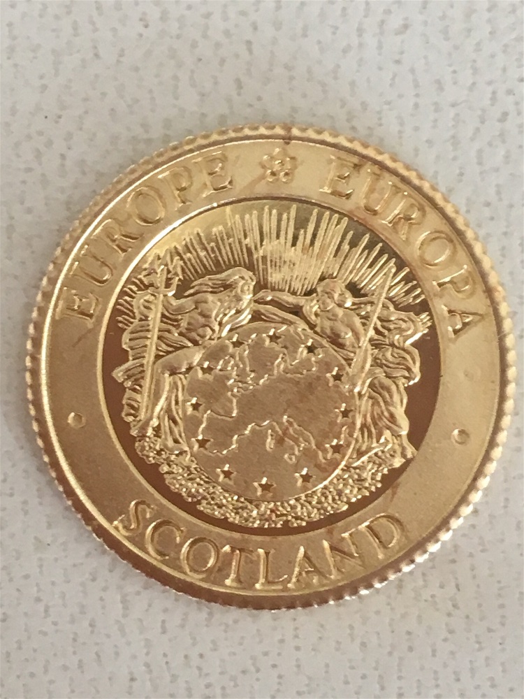 1992-Scottish-Gold-Proof/Uncirculated-Gold-Ecu