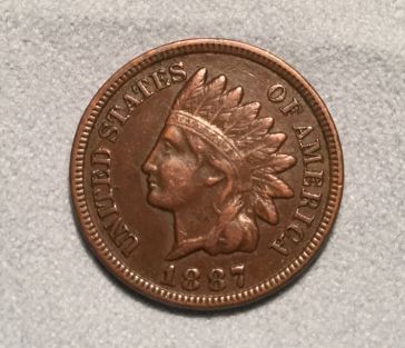 1887-Indian-Head-Cent-Up-For-Grading.-XF?