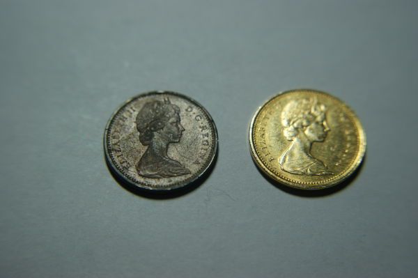 1971-Yellow-Goldish-Canadian-Penny