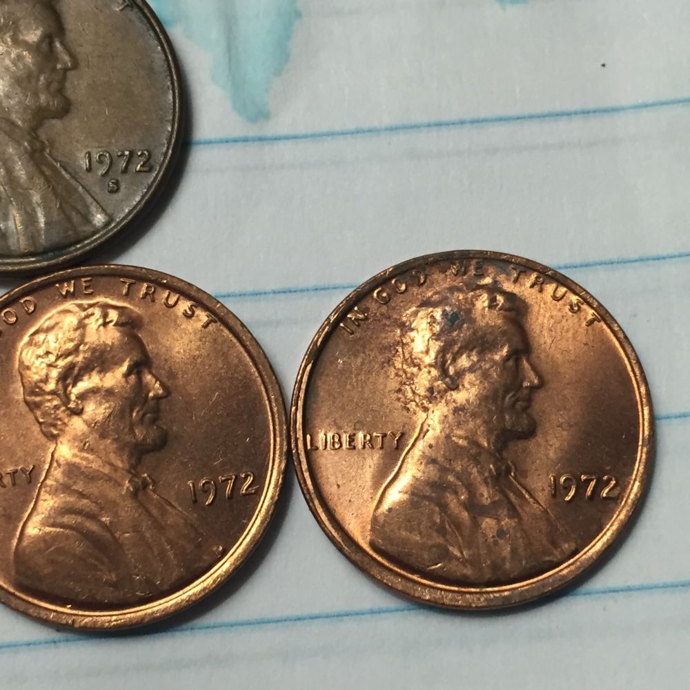 1972-No-Mint,-1972-S,-1972-D-Pennies.-See-Anything-Unique?