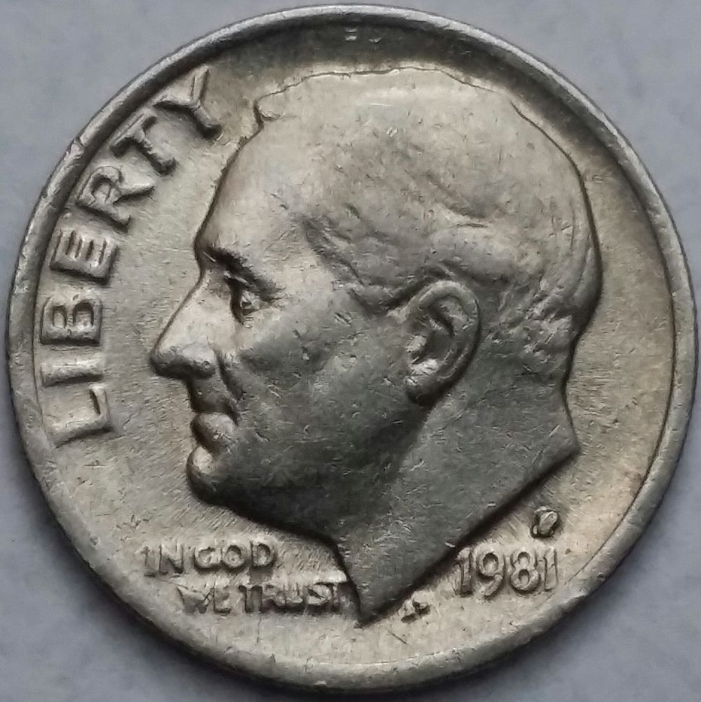 1981-3/P-Dime-And-Heavy-Double-Die-On-Rev./Obv.