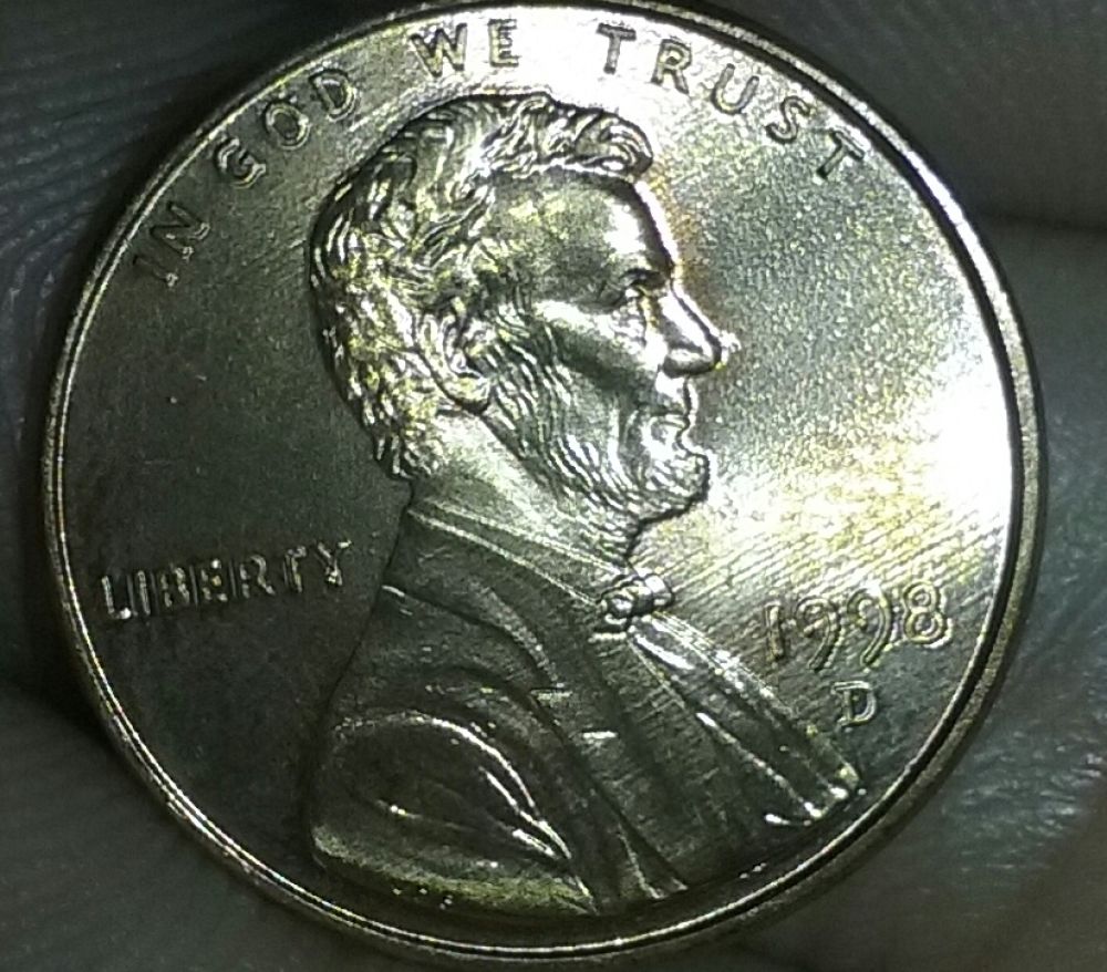 1998-Denver-Penny-With-Doubled-Punched-Mintmmark-And-Some-On-Date
