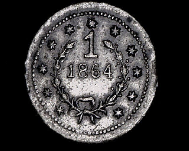 1861-Gold-Dollar-Struck-In-Copper/Bronze