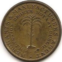 W.w.-Wilbur-Token-Cent---Slave-Auctioneer