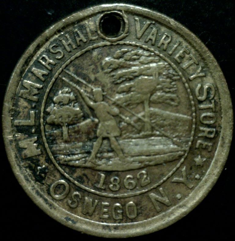 Civil-War-Token-Oswego,-NY-Fish-And-Tackle....-And-Wait-For-It-Rare-Coin!