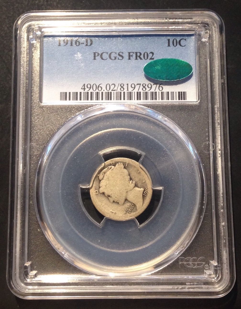 A-1916-D-Mercury,-PCGS-Fr-2,-Sells-For-Over-$400-...-A-Beaned-Lowball