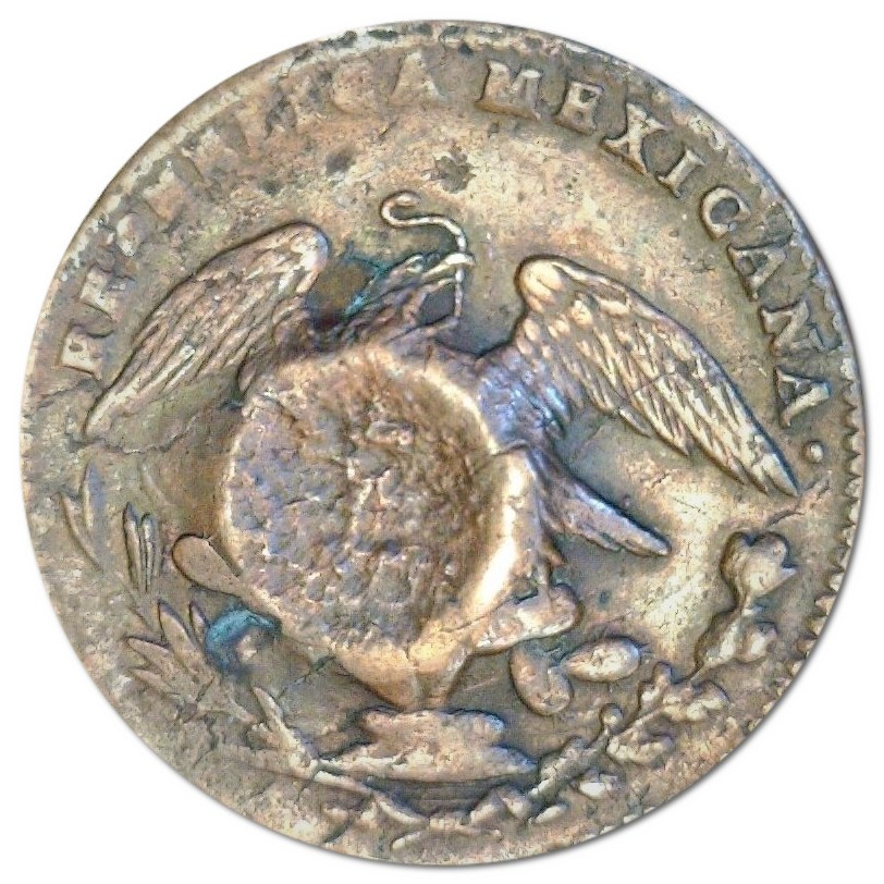 Suspected-Plantation-Token-On-An-1836-Mexican-Quartilla-.