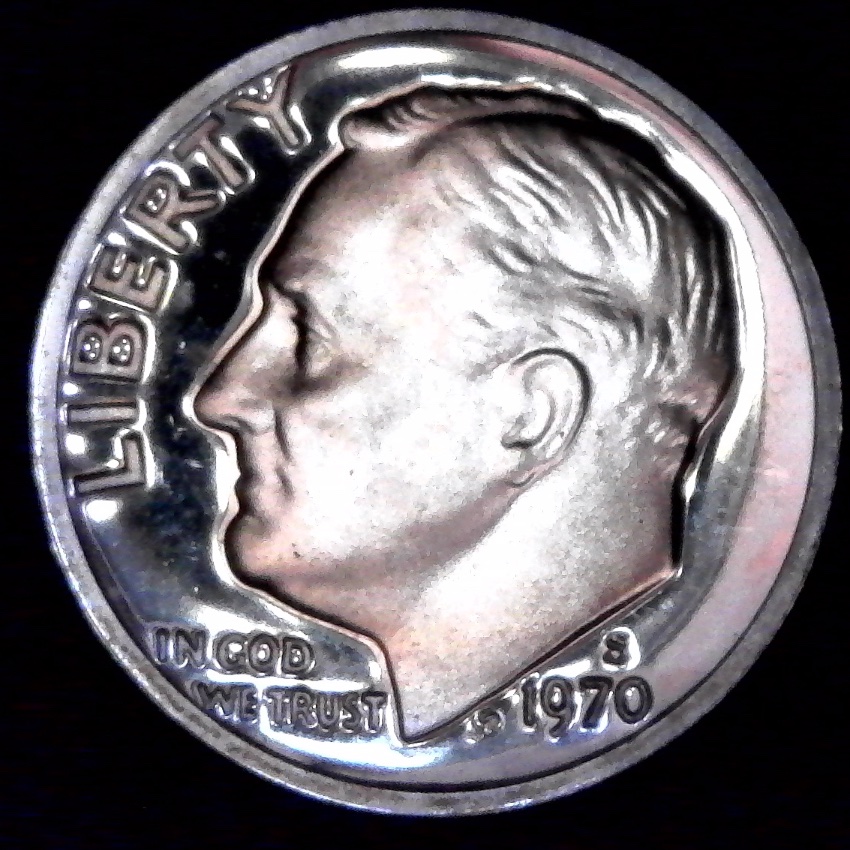1970-S-10c-Roosevelt-Proof-:-Grade?