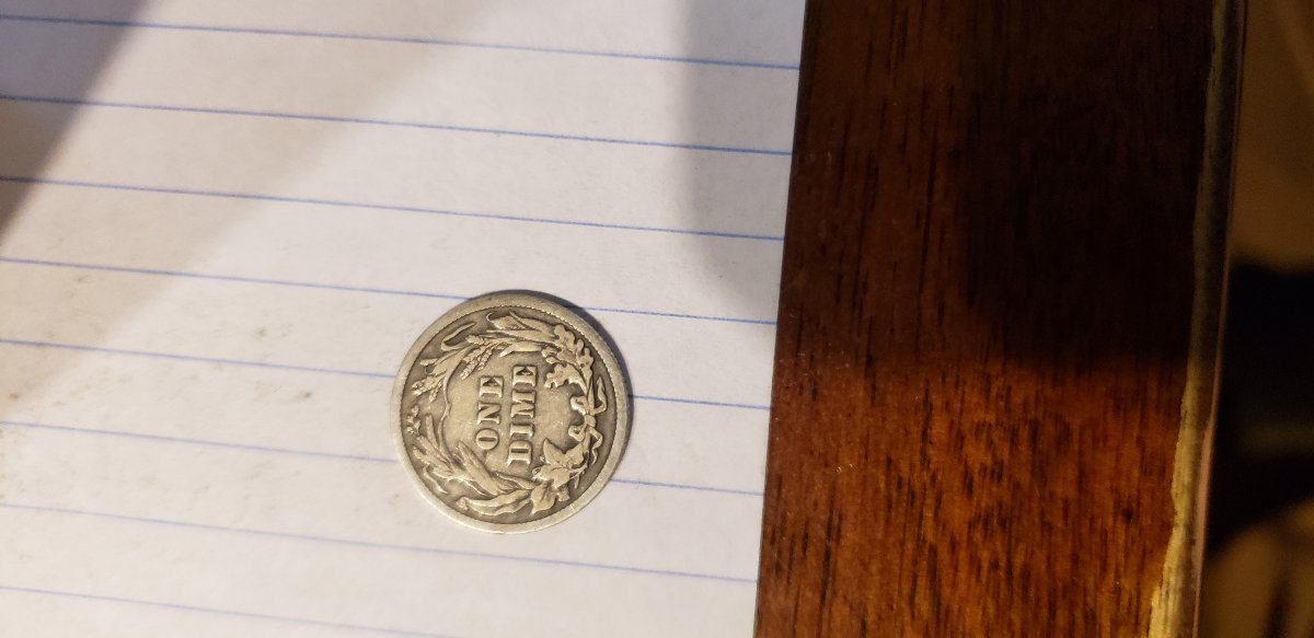 1914-Barber-Dime-,-Rim-Die-Off-Center-Or-Illusion?