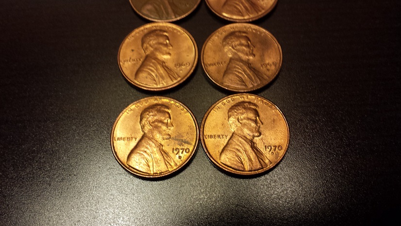 Nine-Pennies-Found-In-Sister's-Old-Piggie-Bank,-In-Attic