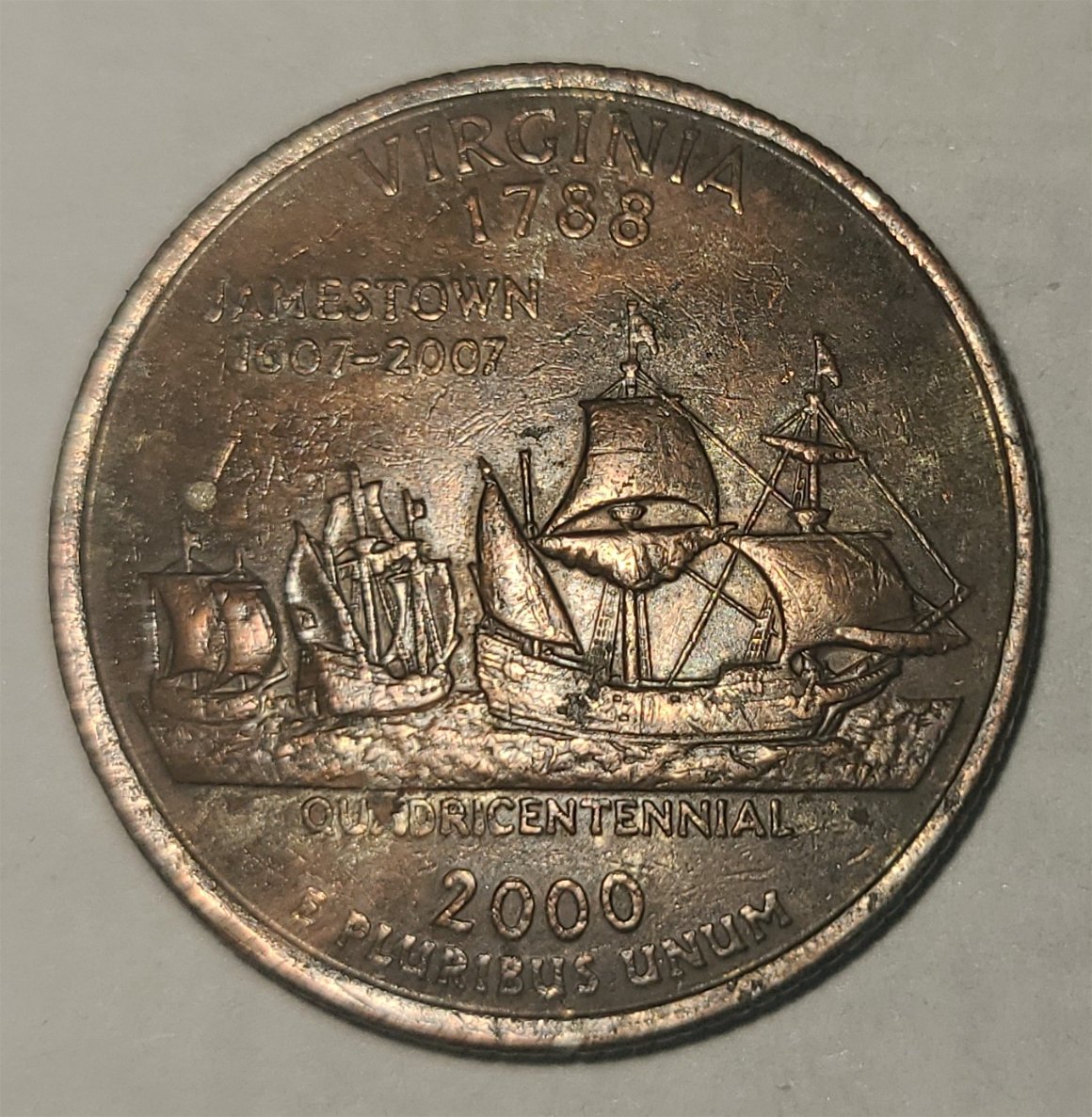 2000-Virginia-Quarter,-Is-This-A-Clad-Error-On-Both-Sides?