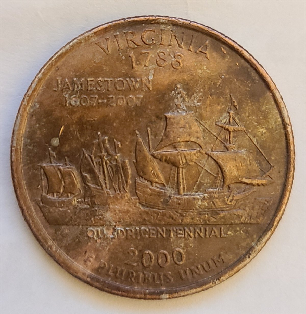 2000-Virginia-Quarter,-Is-This-A-Clad-Error-On-Both-Sides?