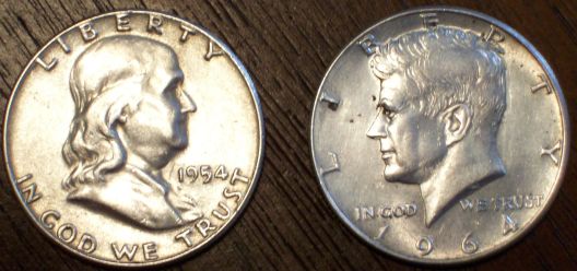 2-Silver-Halves-For-One-Dollar-And-A-Coke