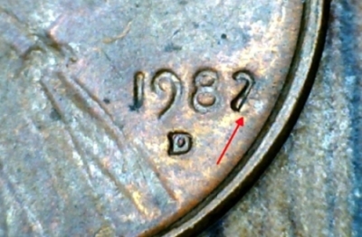 1982-D-Lincoln-Cent-Missing-Bottom-Leg-Of-2-In-Date