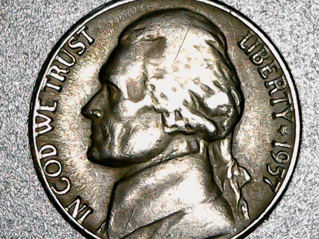 1957-Jefferson-Nickel,-Something-Missing.