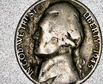 1945-P-Silver-Nickel-,-Am-I-Imagining-Another-Image-On-This-Coin.