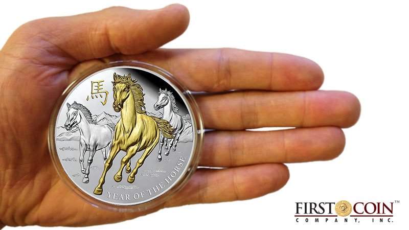 New-Double-Horse-Silver-Coin-Of-Niue-Island-&-Mint-Of-Poland