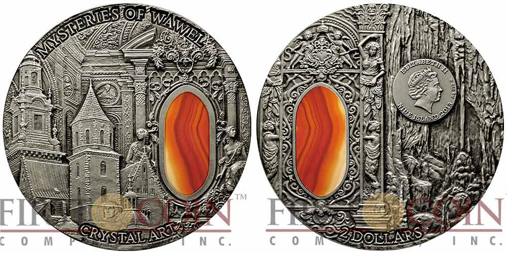 New-Mysteries-Of-Wawel-Silver-Coin-Crystal-Art-Niue-Island