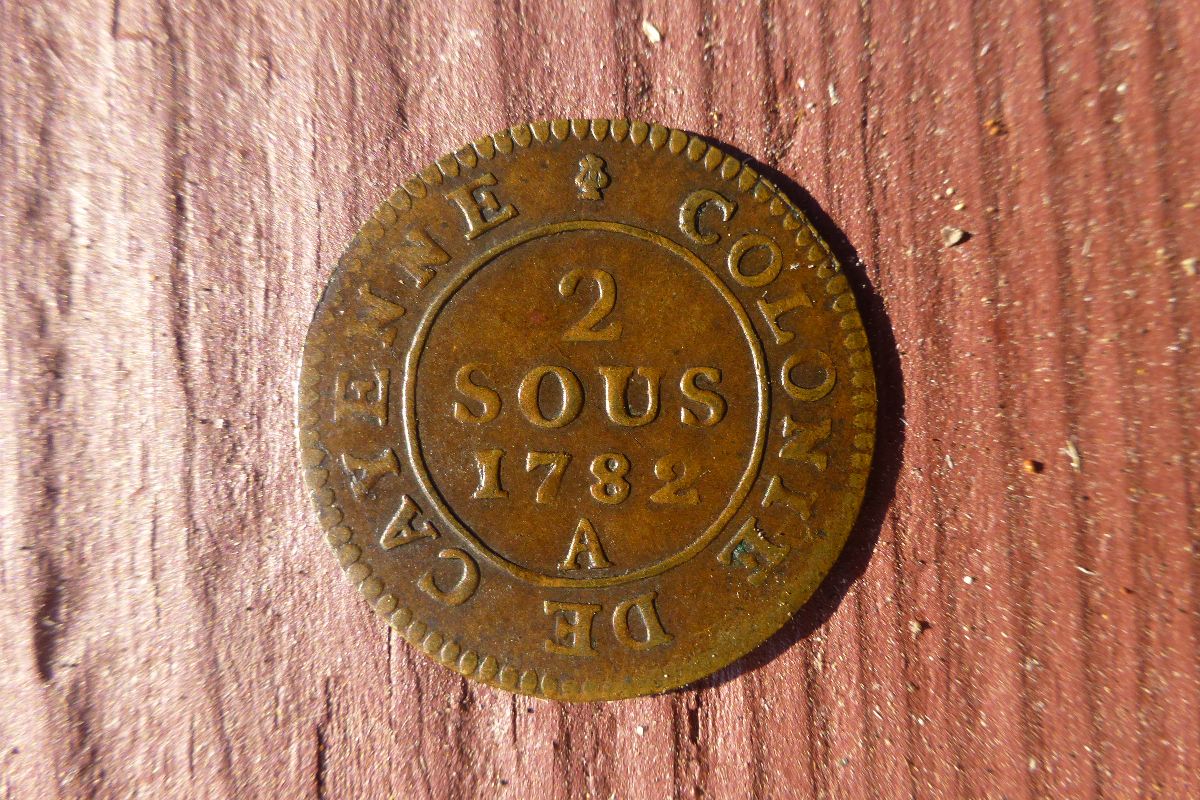 2-Sous,-Frenchcolony-Cayenne-1789A