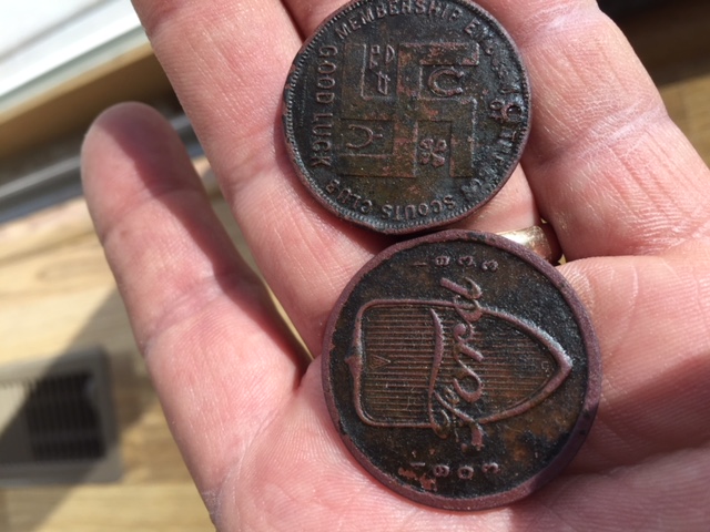 Couple-Old-Tokens-And-Old-Fob