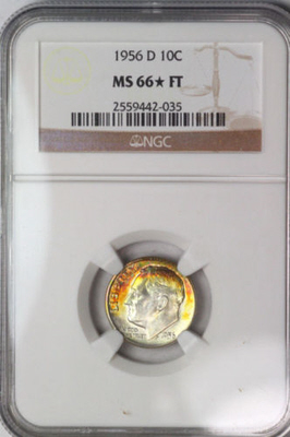 1956-D-NGC-MS-66-*star-Ft---Roosevelt-Dime