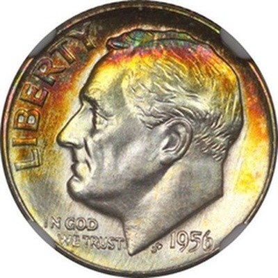 1956-D-NGC-MS-66-*star-Ft---Roosevelt-Dime
