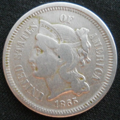 1865--'3'-Cent-Nickel
