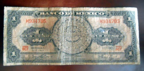 1965-Mexico-'Un-Peso'-Note