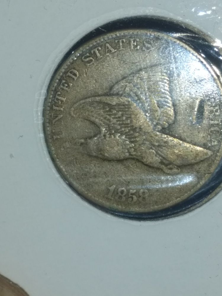 1858-Flying-Cent-And-1862-Indian-Head